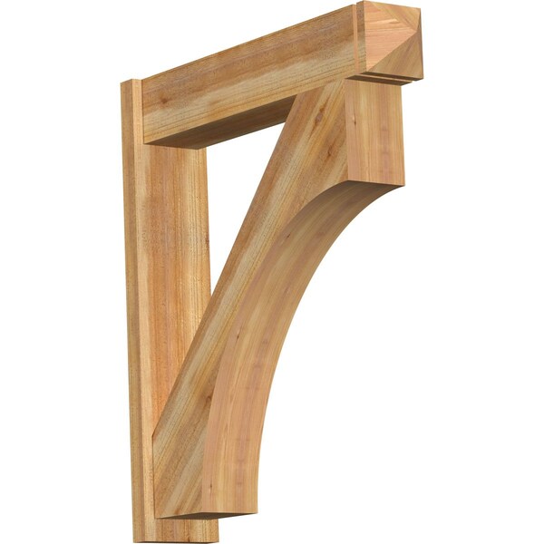 Ekena Millwork Westlake Arts & Crafts Rough Sawn Outlooker, Western Red Cedar, 8"W x 38"D x 42"H OUT08X38X42WTL03RWR - main